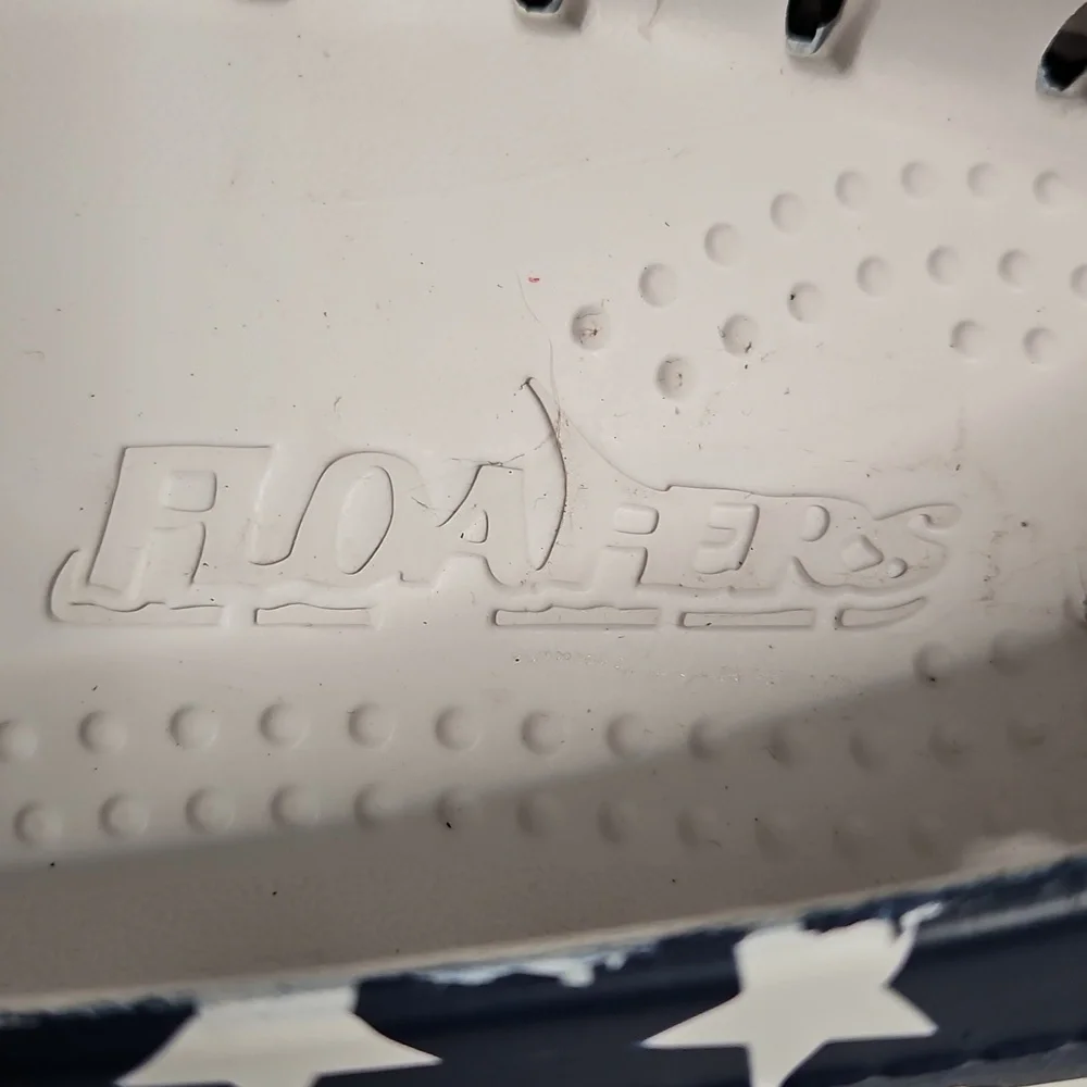 Floaters Mens Country Club Driver Size 12 Boat Shoes, American Flag